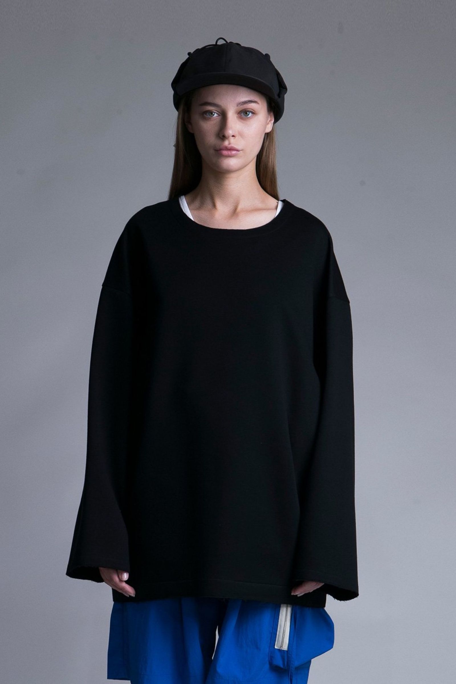 my beautiful landlet - [ラスト1点] DOUBLE KNIT CREW NECK PULLOVER