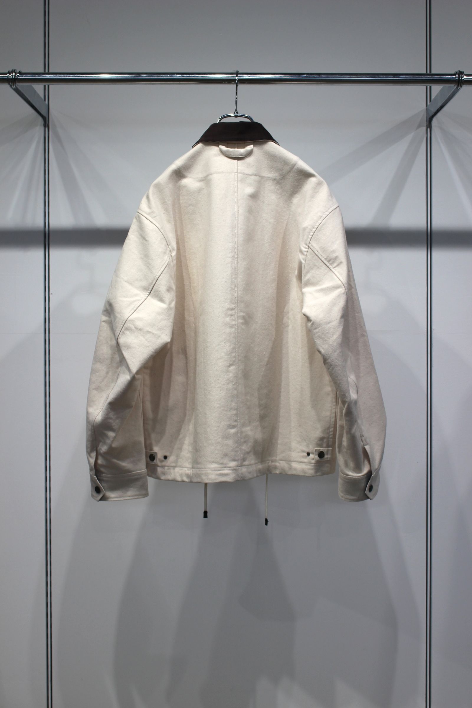 JENS SHORT BLOUSON "moleskin" | ECRU | ブルゾン