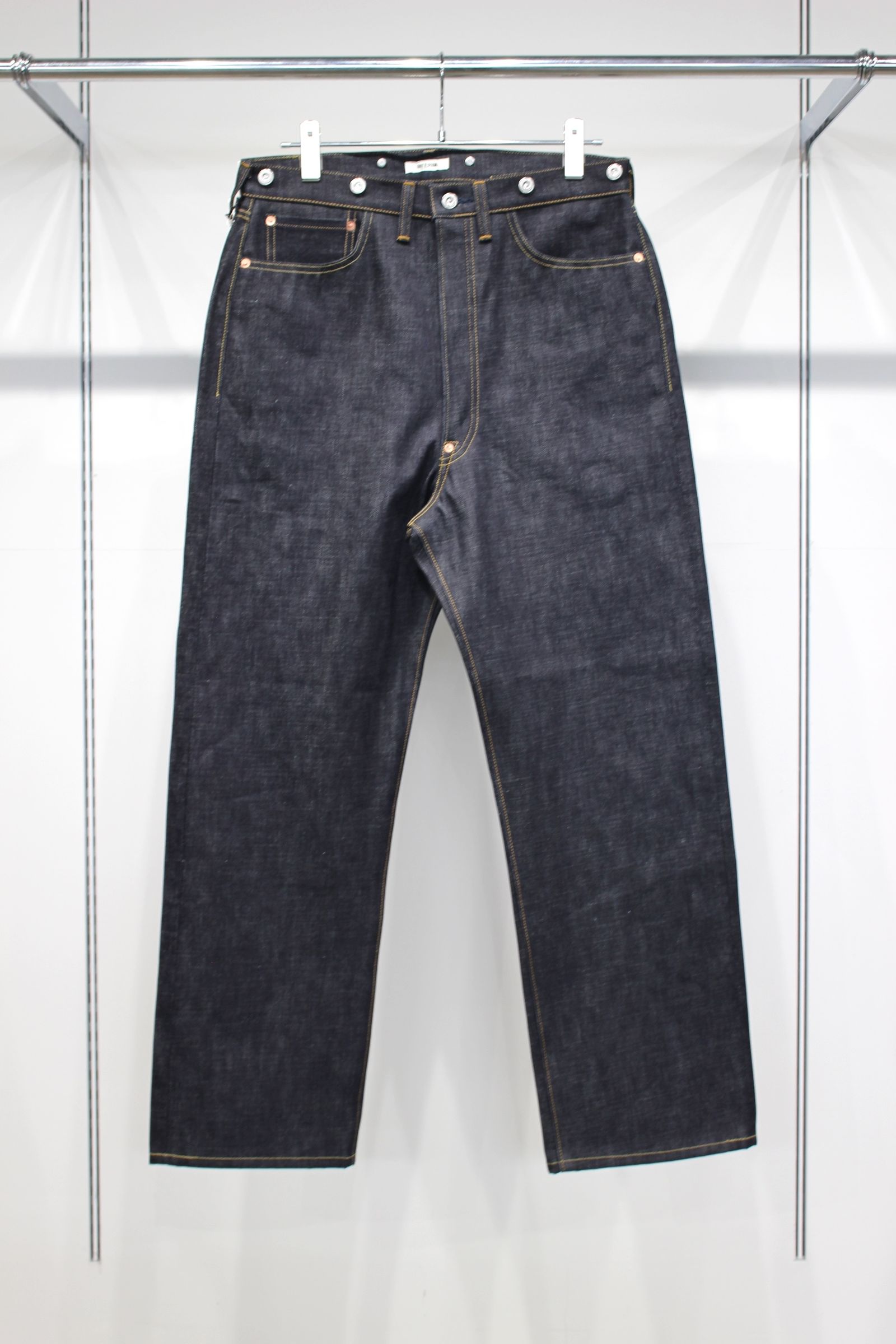 "RIGID"NATURAL INDIGO SHUTTLE DENIM SINGLE NEEDLE 201 No2 JEANS | NAVY | デニムパンツ