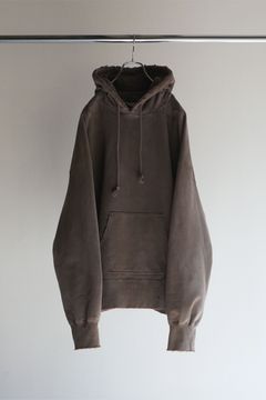 DYED DAMAGE HOODIE | CHOCOLATE | パーカー