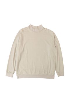 WOOL MOCK NECK SWEAT SHIRT | IVORY | カットソー