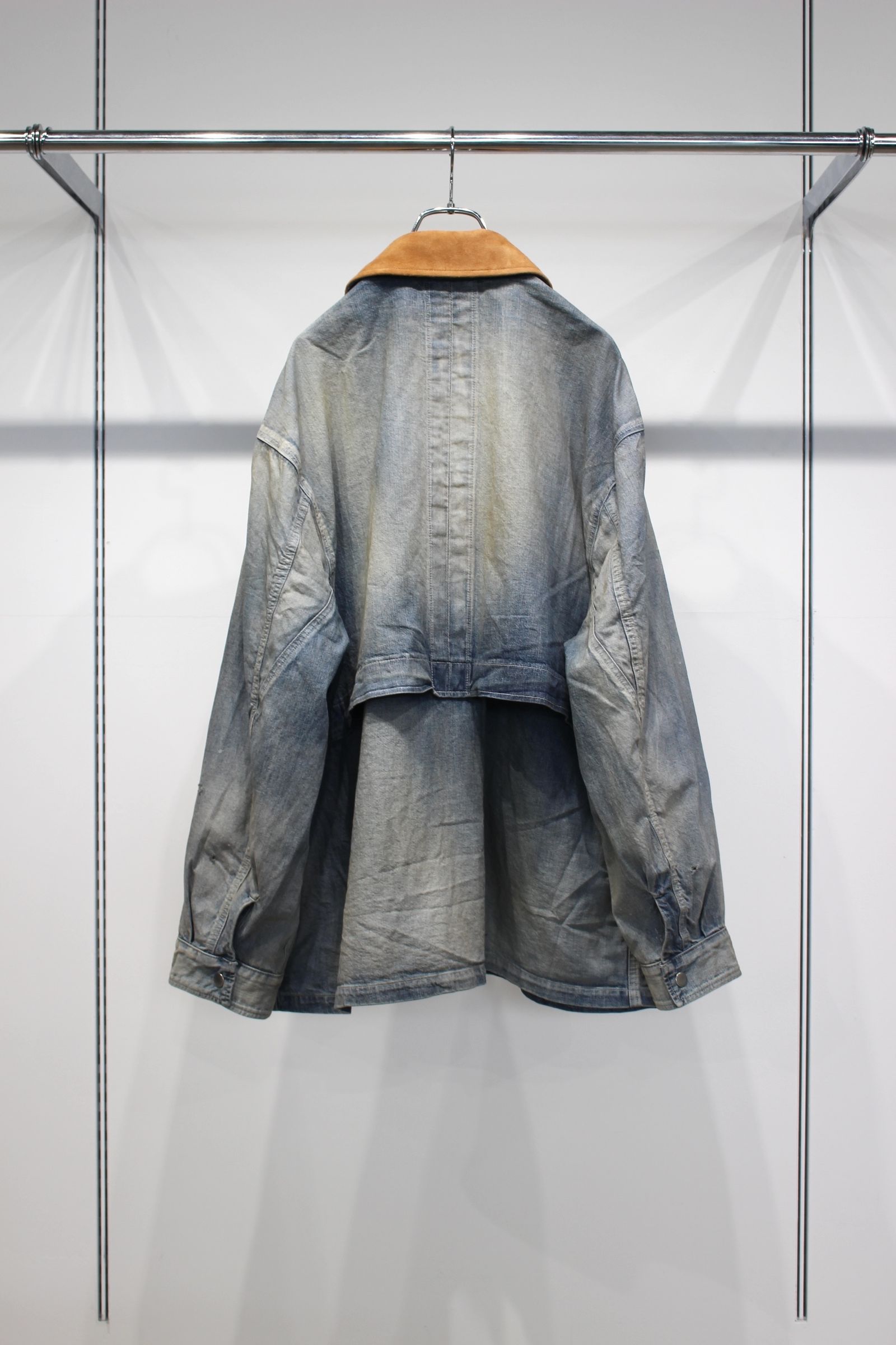 AGING DENIM HALF JACKET | INDIGO | デニムハーフジャケット