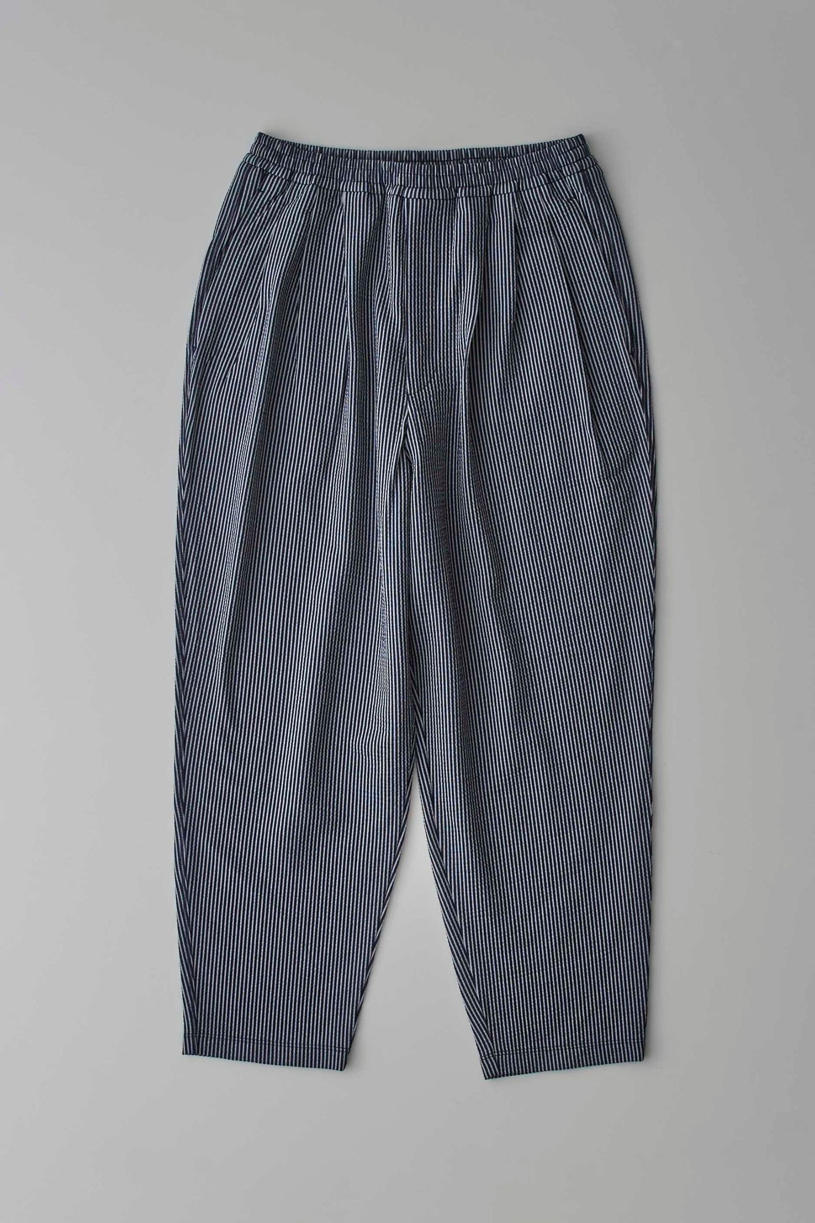 SEERSUCKER 3 TUCK PANTS | KHAKI | イージーパンツ