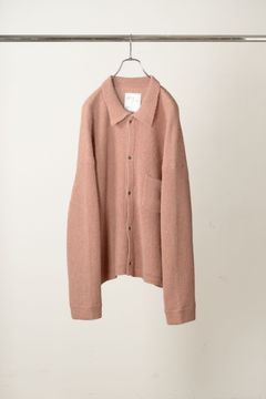 [ラスト1点] KNIT SHIRT | PINK | ニットシャツ