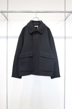 DOUBLE WEAVE WOOL BLOUSON | BLACK | ウールブルゾン