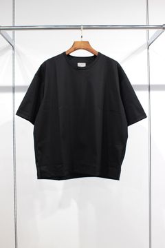 WARP KNIT OVERSIZED TEE/BLACK