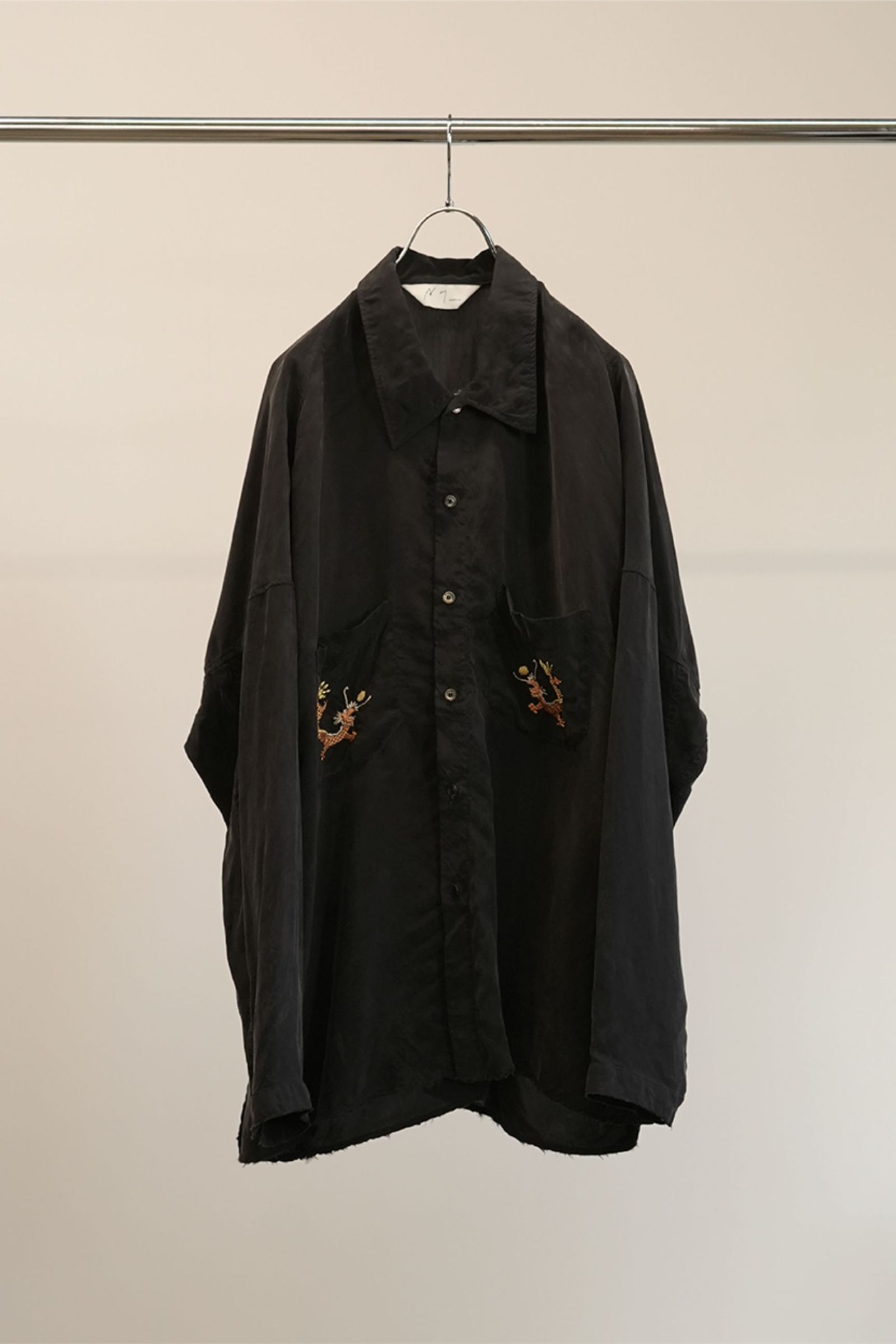 【希少！！】 ANCELLM - AGING EMBROIDERY SHIRT | SAX | シャツ | NapsNote トップス
