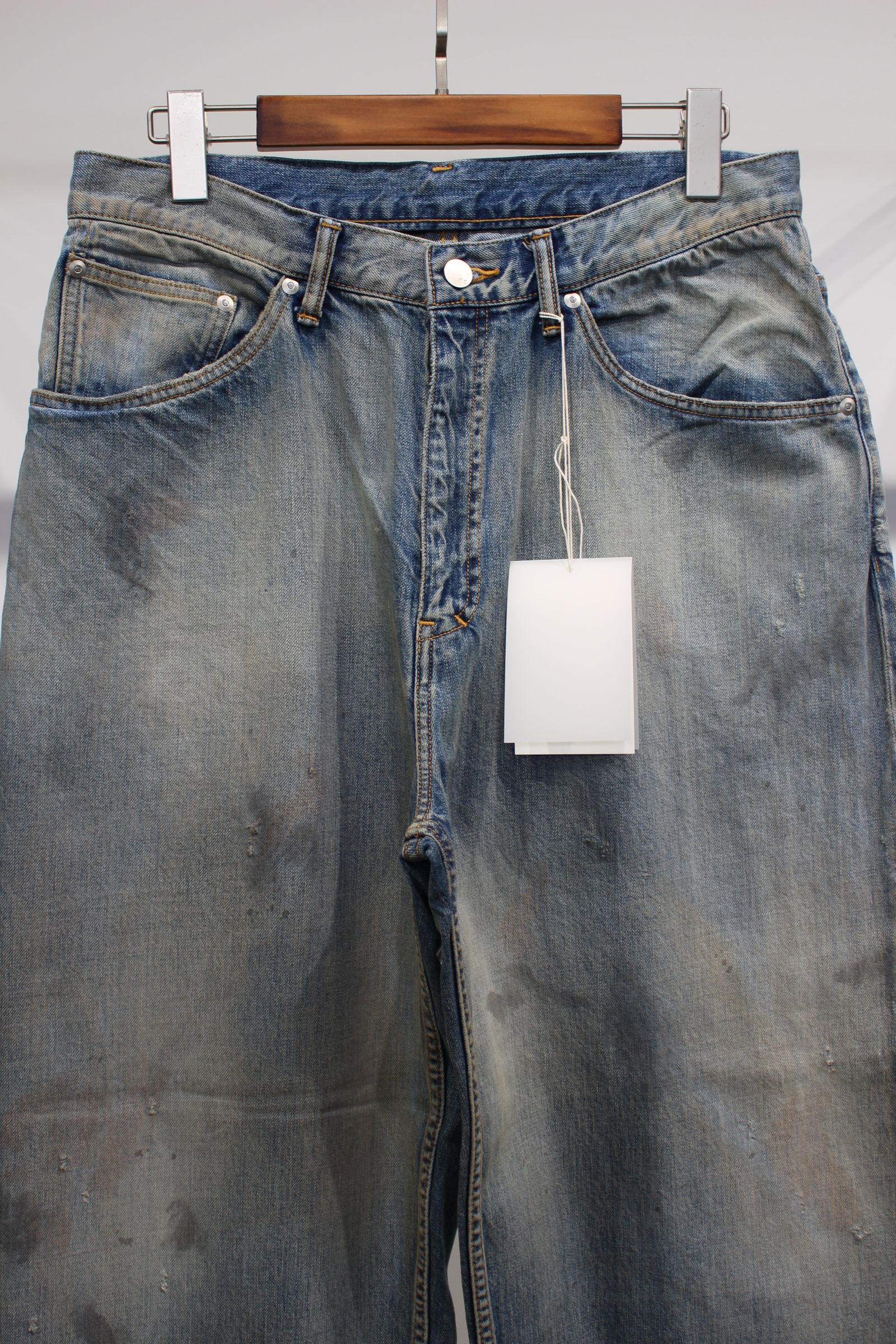 ANCELLM - AGING STRAIGHT 5P DENIM PANTS | INDIGO | デニム ANCELLM - AGING STRAIGHT 5P DENIM PANTS | INDIGO | デニム