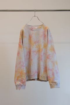 MARBLING SWEAT SHIRT | PINK | スウェット