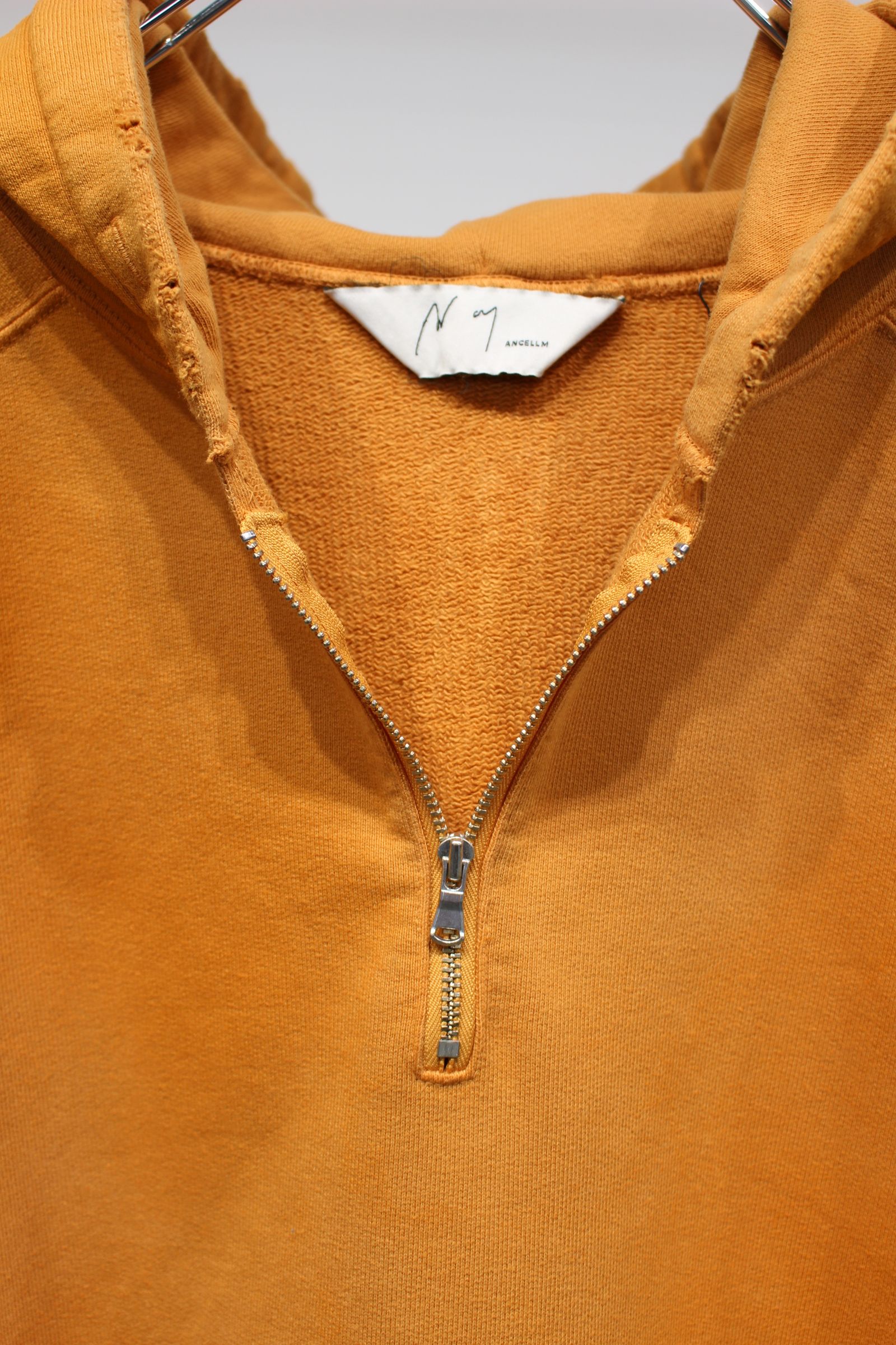 [ラスト1点] HALF ZIP HOODIE | YELLOW | フーディー