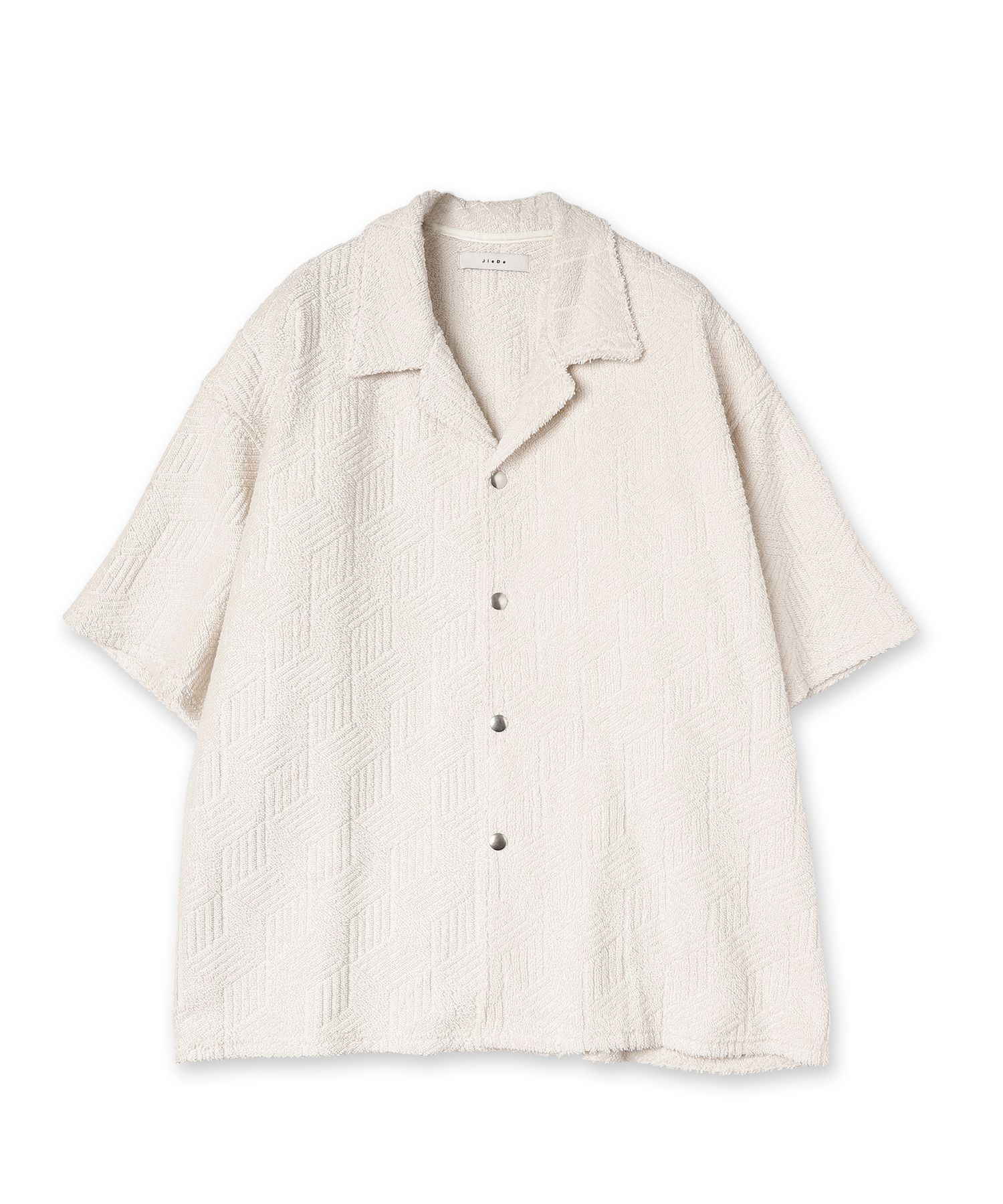 JieDa - GEOMETRIC PILE S/S SHIRT | IVORY | シャツ | NapsNote