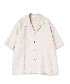 GEOMETRIC PILE S/S SHIRT | IVORY | シャツ