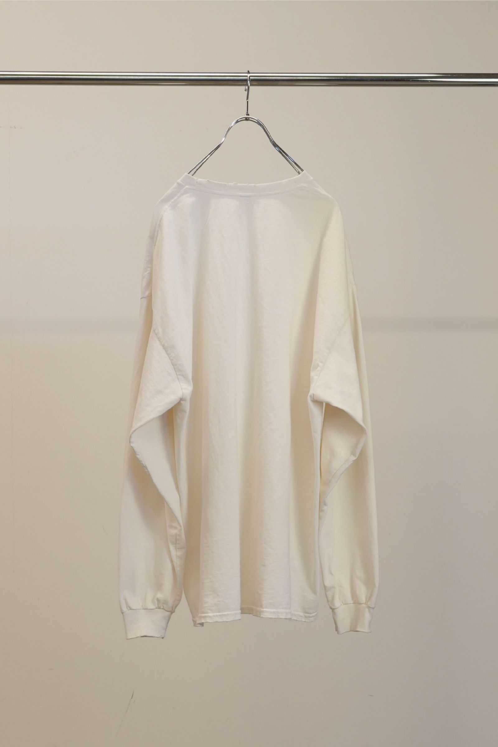 EMBROIDERY DYED LS | WHITE | カットソー