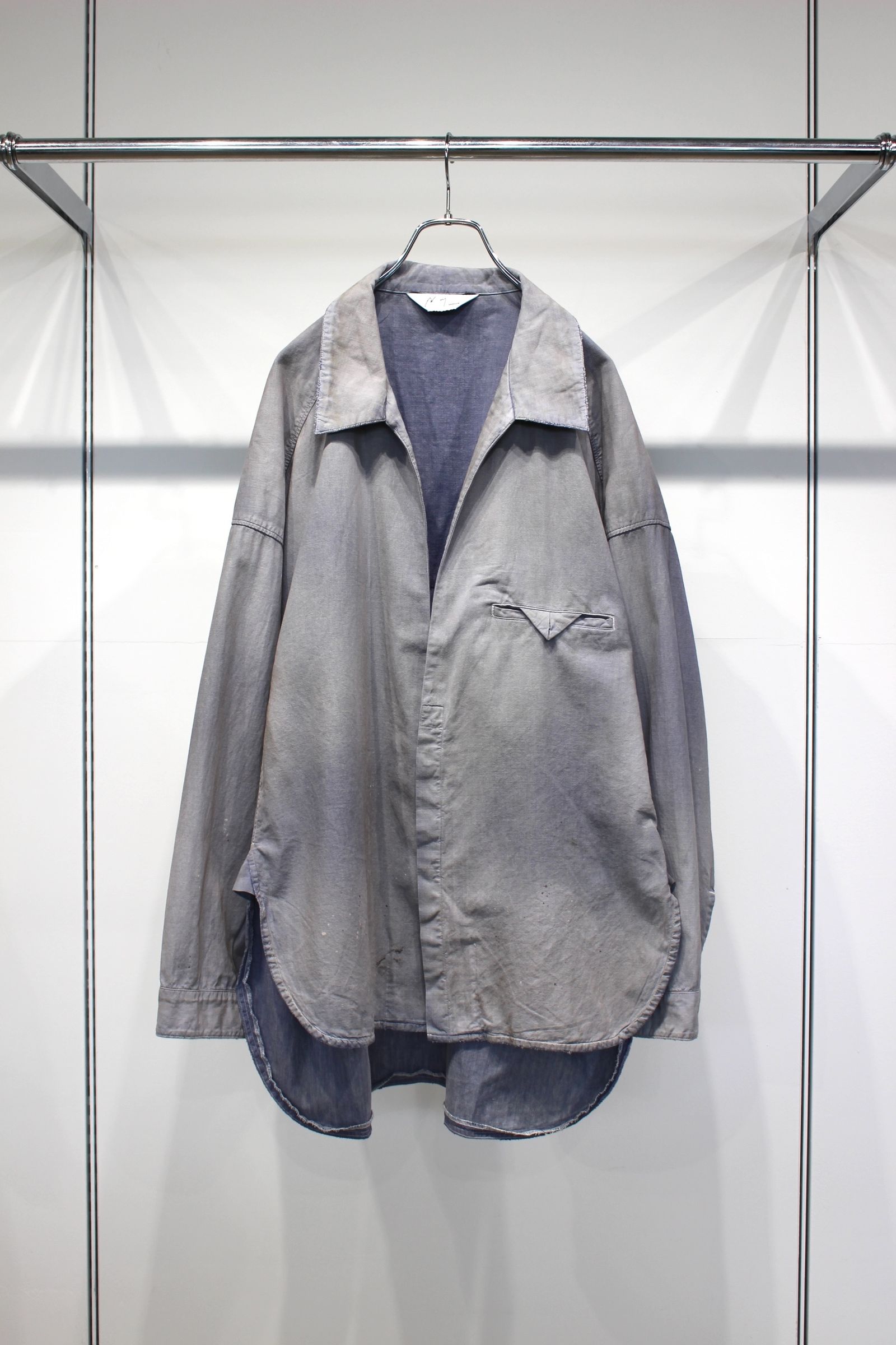 AGING CHAMBRAY LONG SHIRT | DUSKY PURPLE | シャンブレーシャツ