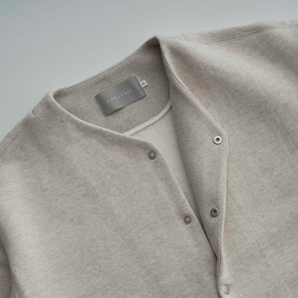 RAFFY SNAP BUTTON CARDIGAN -brushed- | GRAY | カーディガン