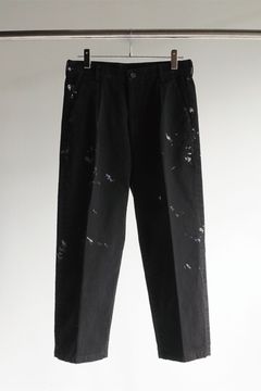 PAINT CHINO TROUSERS/BLACK