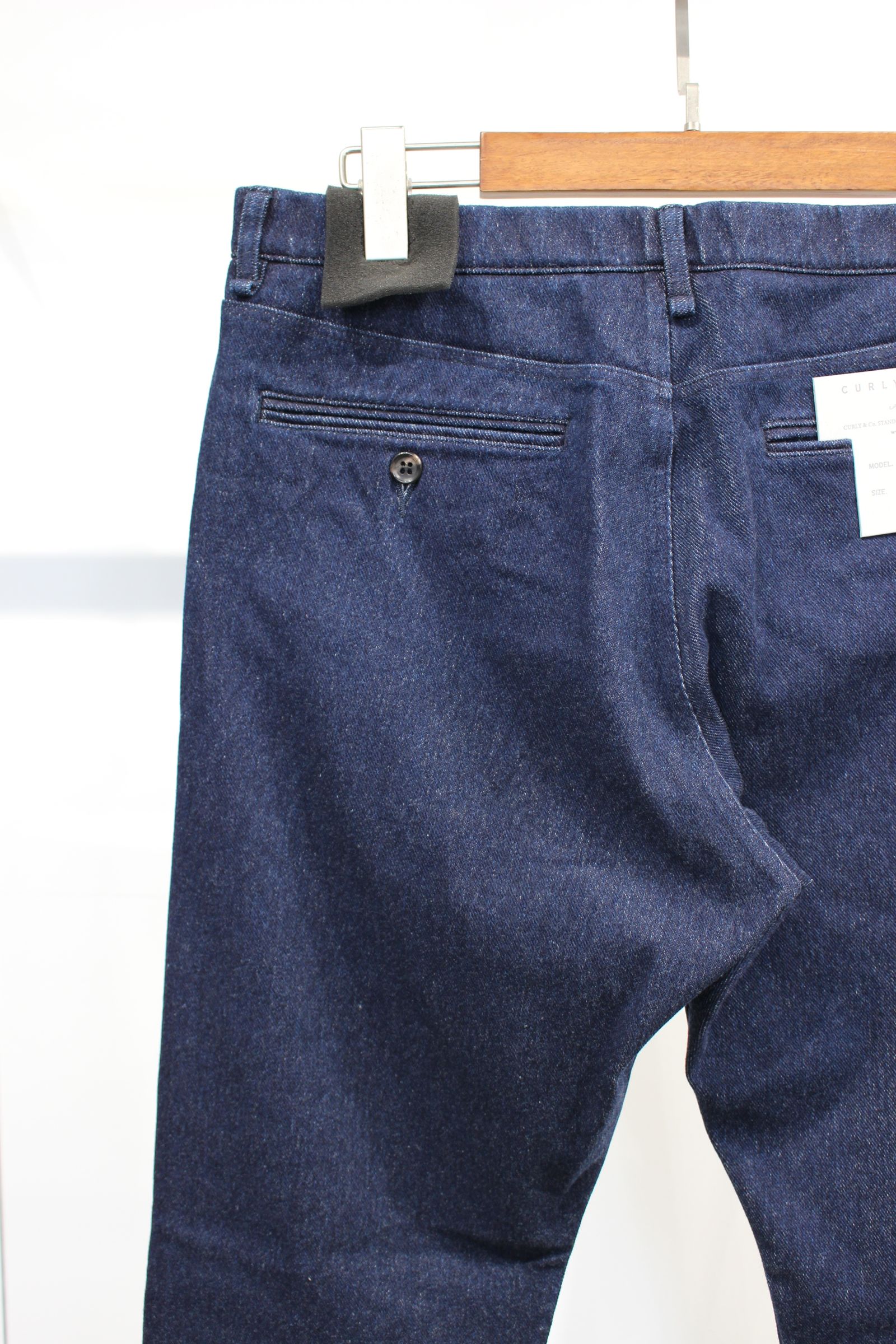 DENIM SLIM FIT TROUSERS -ONE WASHED- | WASHED INDIGO | デニム