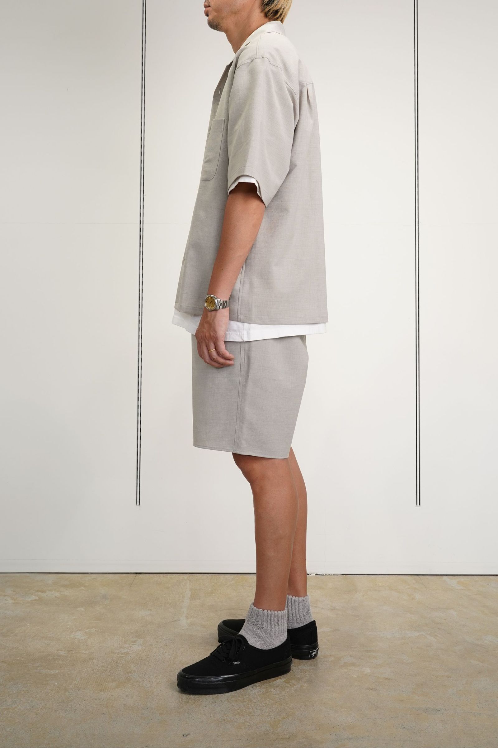SHARI SHIRTS | ASH GRAY | シャツ | セットアップ可能