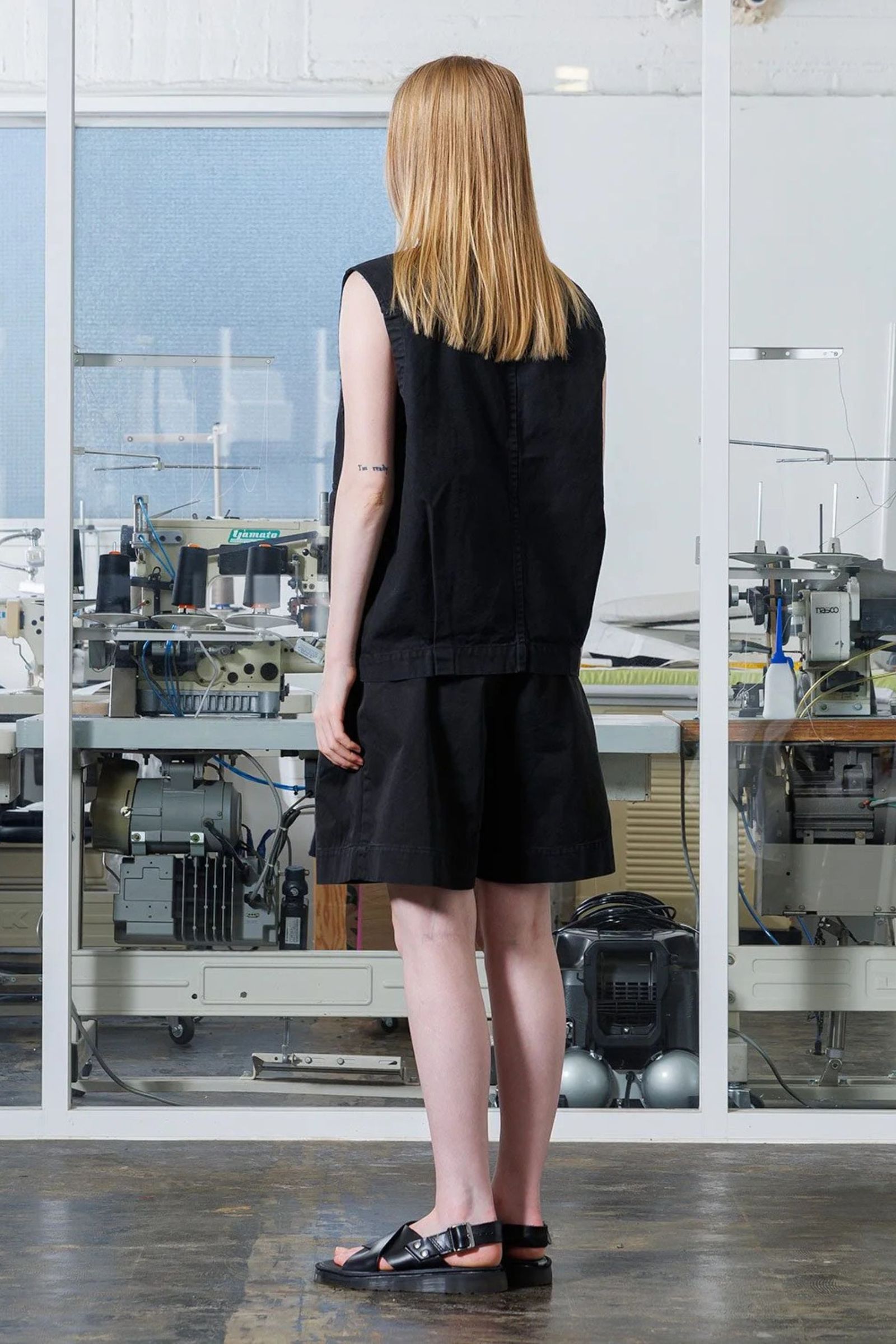 HEAVY OXFORD Double Vest | BLACK | ベスト