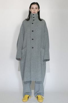 RECYCLE HERRINGBONE BLANKET Long Coat/ロングコート