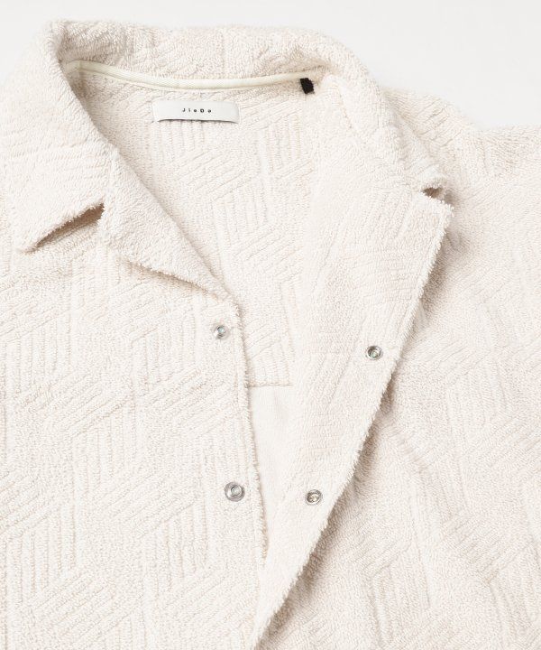 GEOMETRIC PILE S/S SHIRT | IVORY | シャツ