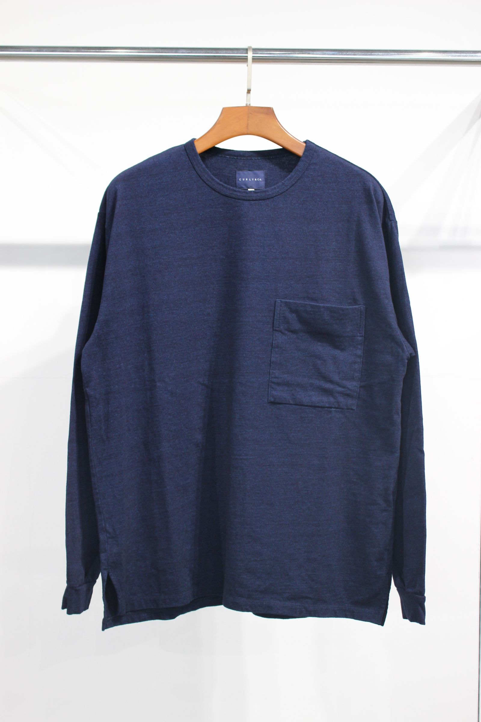 NATURAL INDIGO L/S TEE “ONE WASHED”/ナチュラルインディゴカットソー