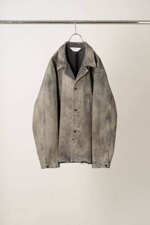 HERRINGBONE WORK SHIRT | BLACK | ワークシャツ