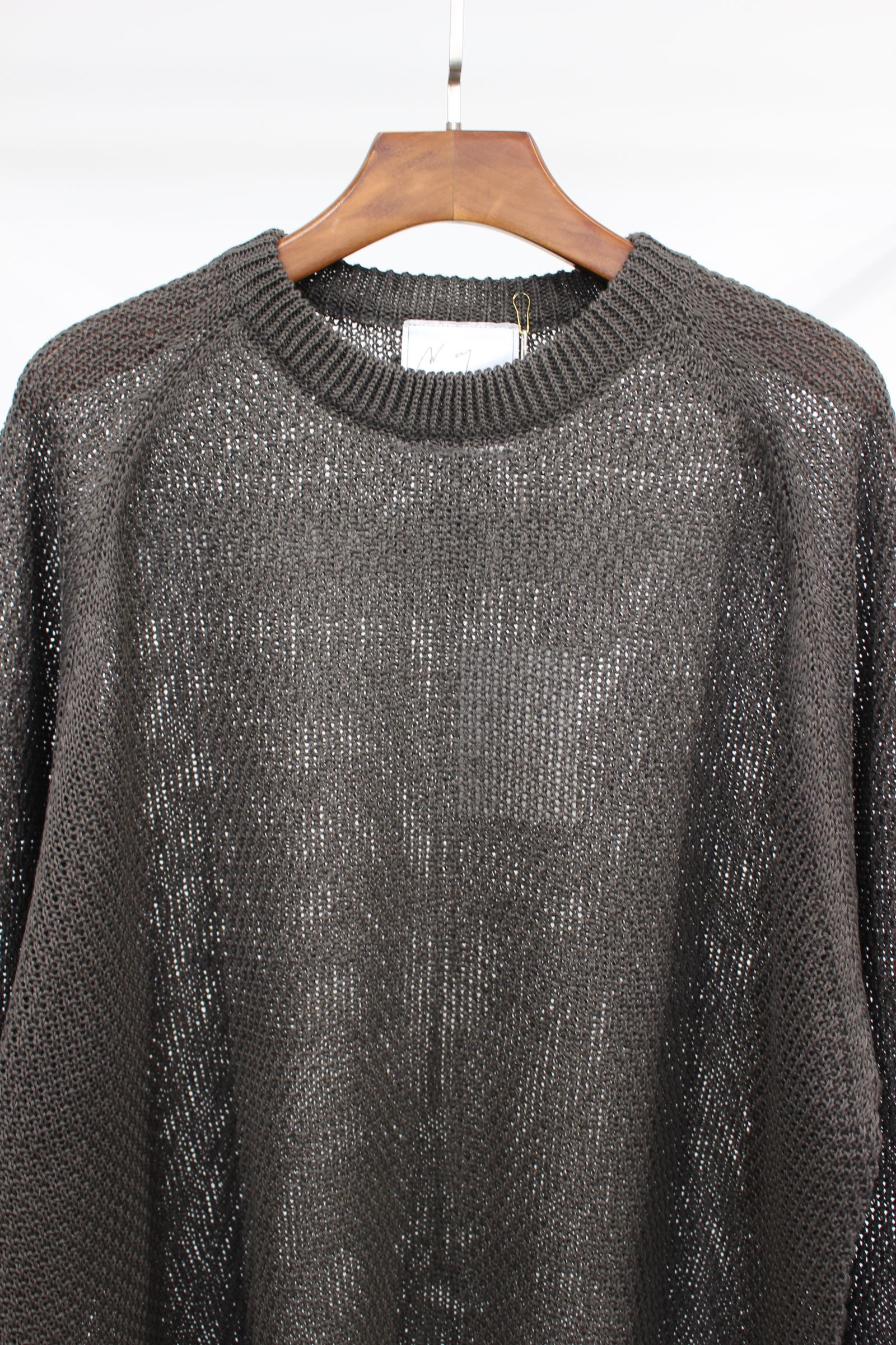 MESH KNIT/CHARCOAL