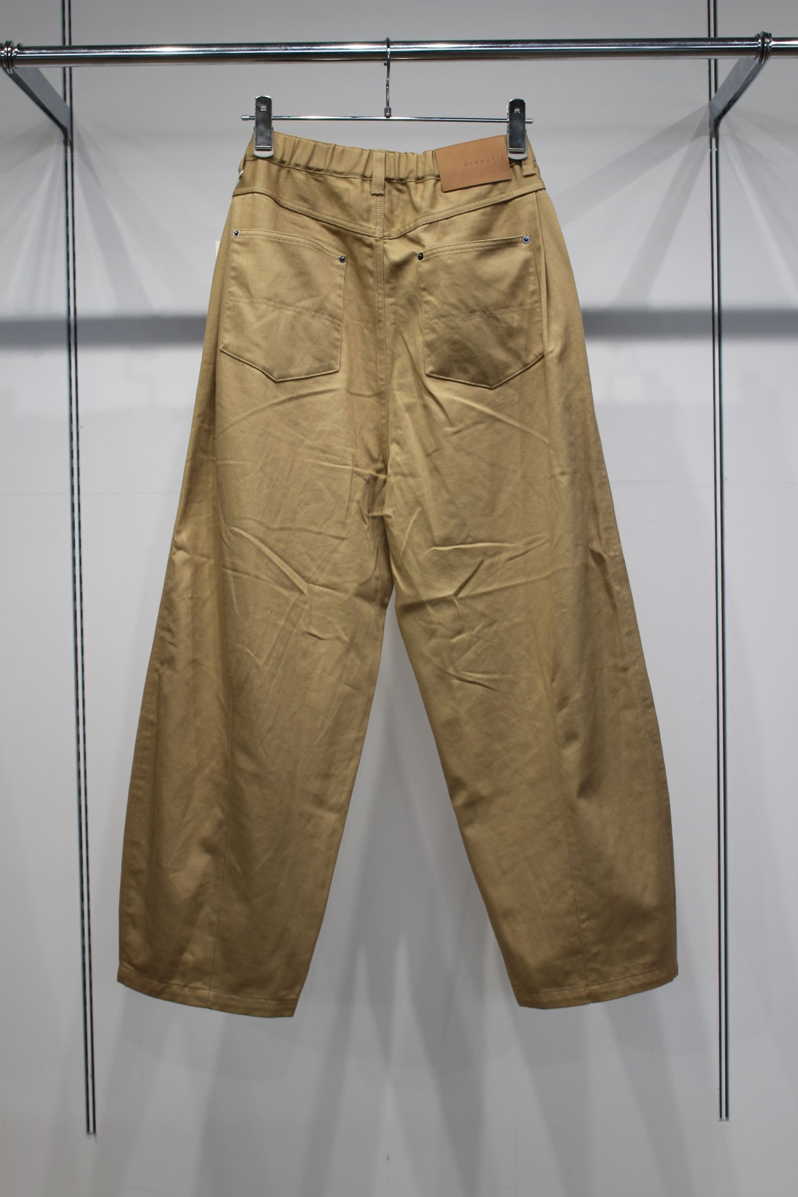 Clear Twill Crescent Wide 5-Pocket Trousers | BEIGE | 5ポケットパンツ