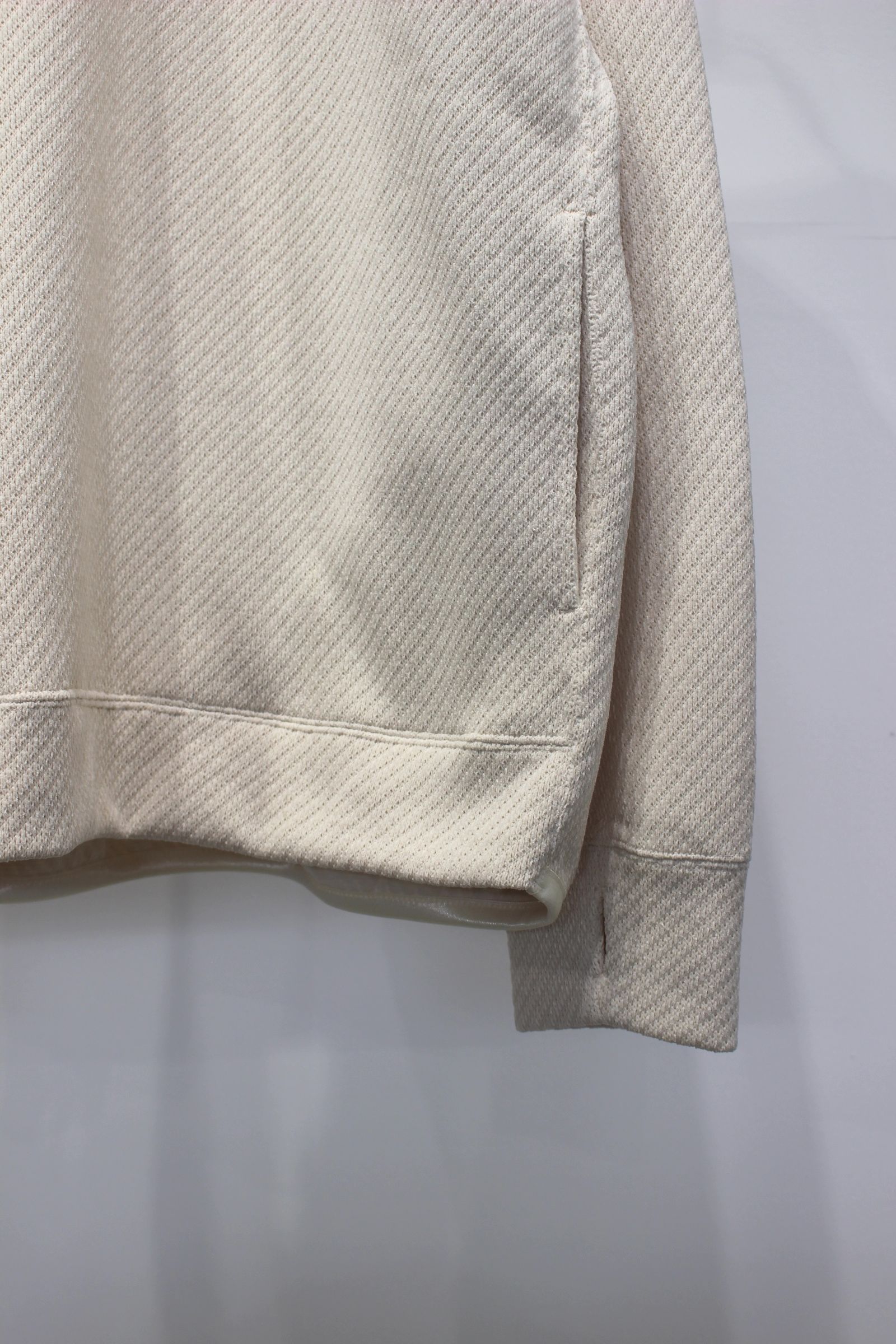 MOLLE YARN TWILL KNIT P/O | IVORY | クルーネックプルオーバー