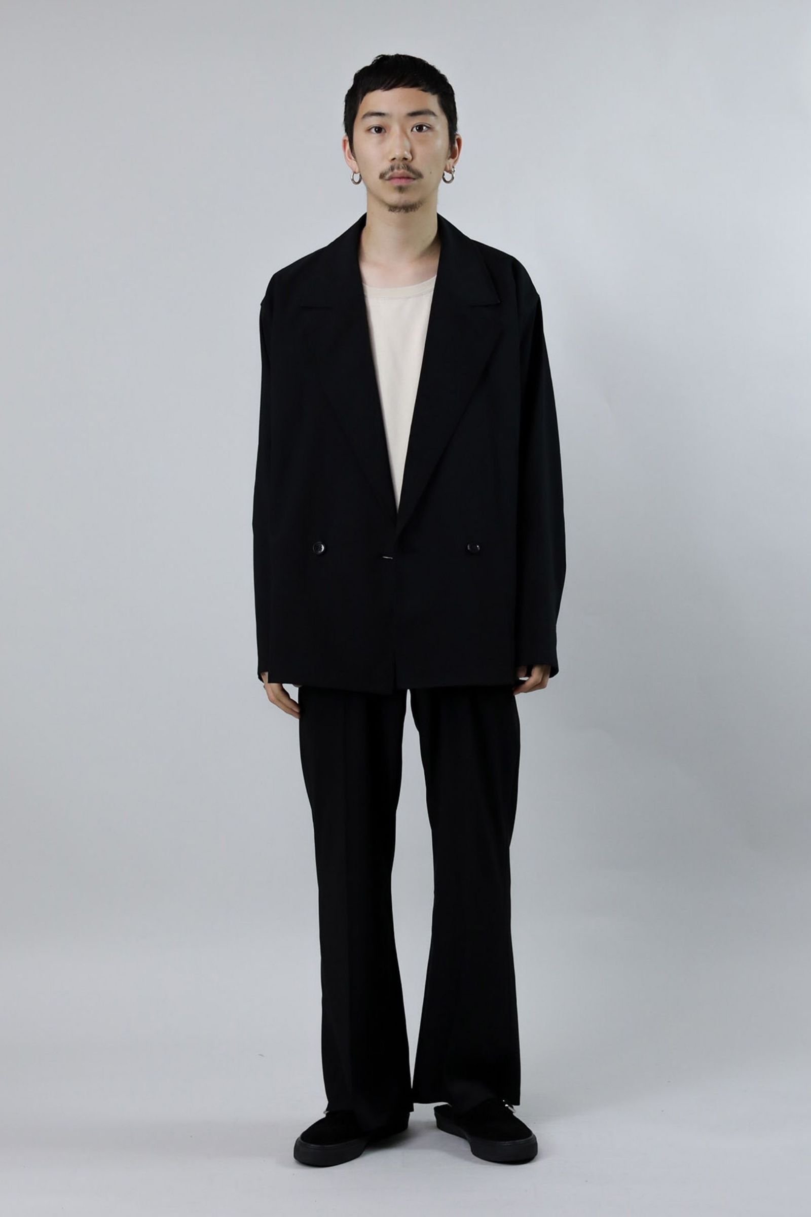 PE WEATHER STRECH FLARE PT/フレアパンツ