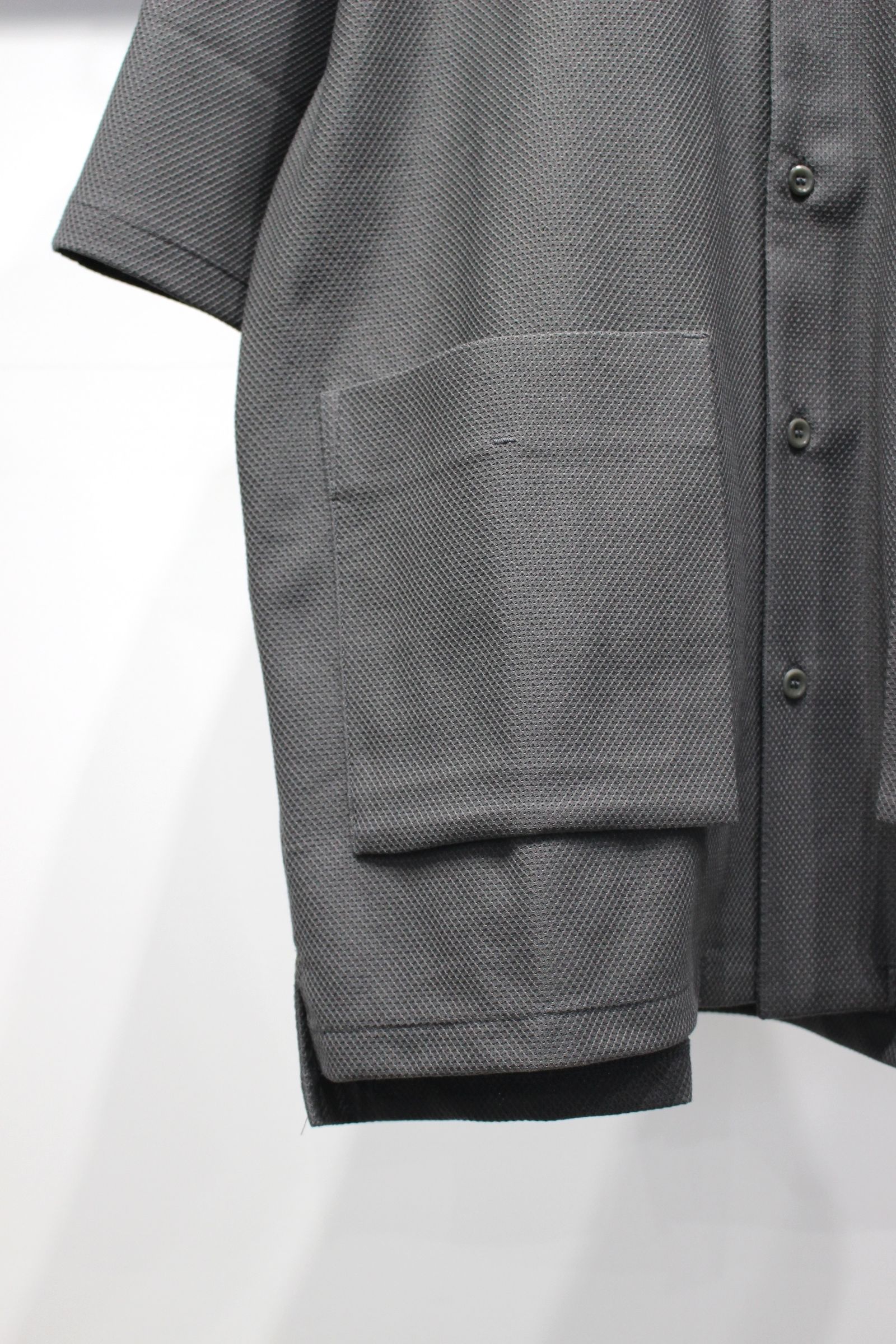 BIRD'S EYE JERSEY OPEN-COLLAR SHIRT | MOSS KHAKI | シャツ