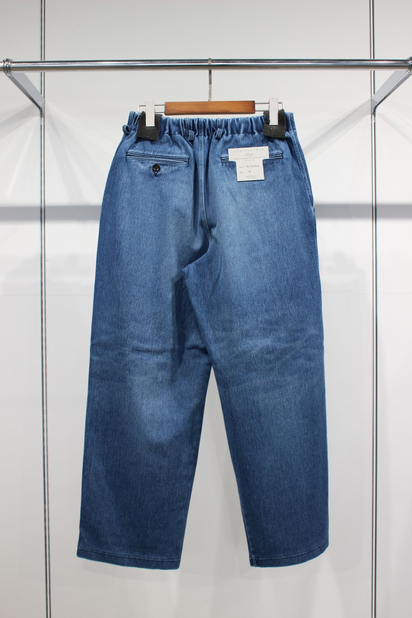 INDIGO 2TUCK WIDE EZ SLACKS-ANTIQUE-/ANTIQUE INDIGO