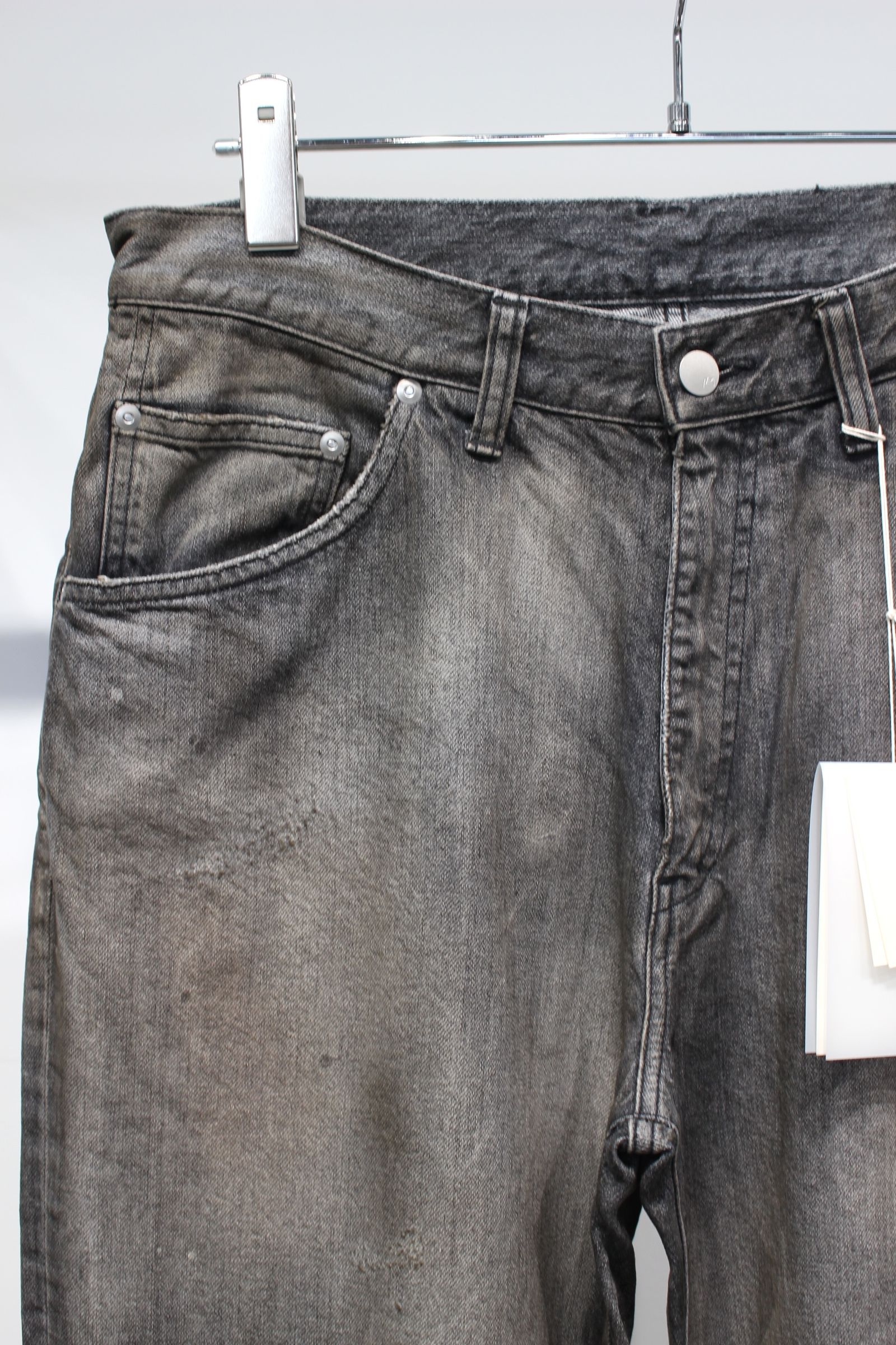 SHOE-CUT DENIM PANTS | BLACK | デニムパンツ