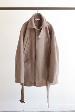 MELTON HALF LENGTH JACKET/GREIGE