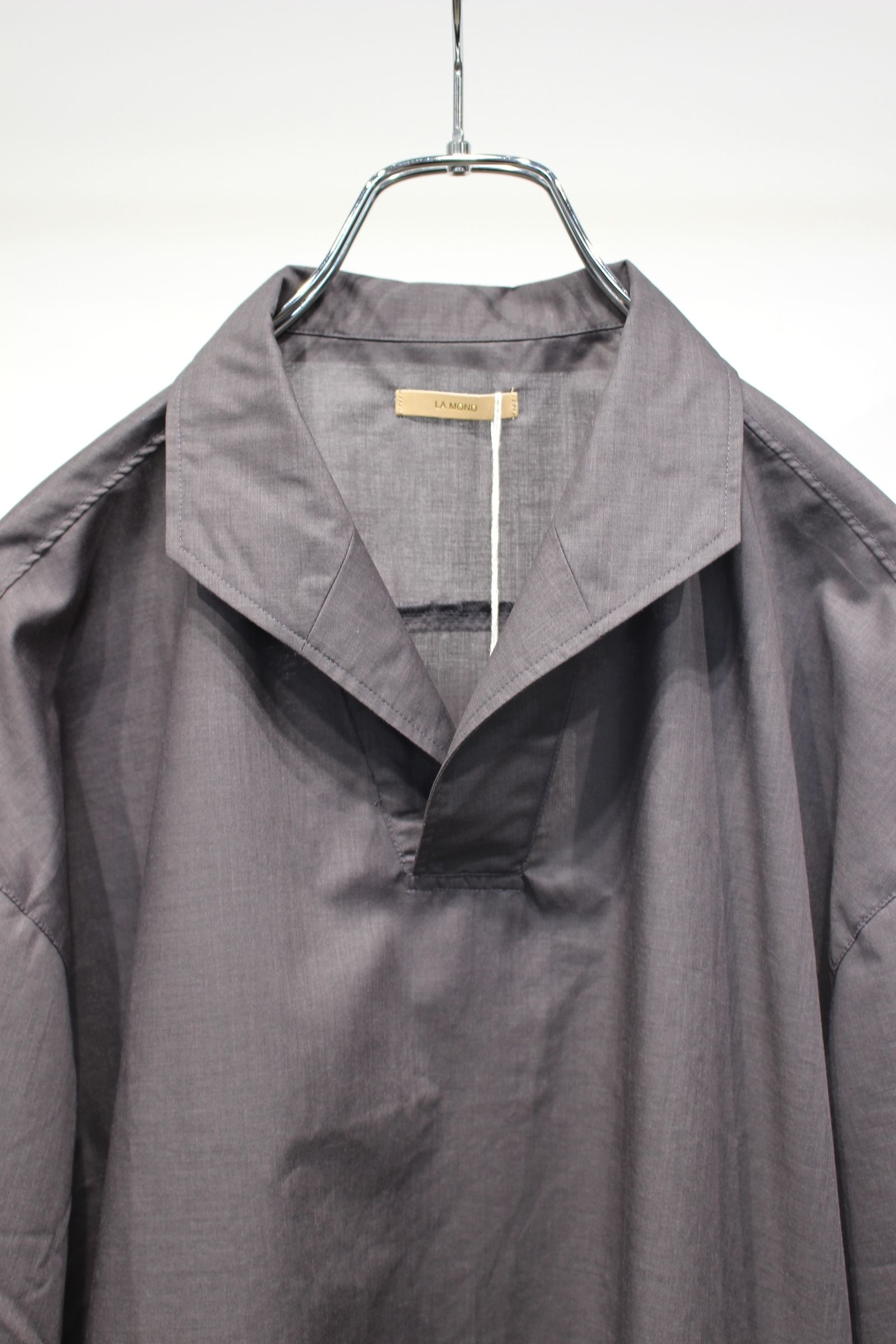 LAWN SKIPPER  SHIRTS | CHACOAL | スキッパーシャツ
