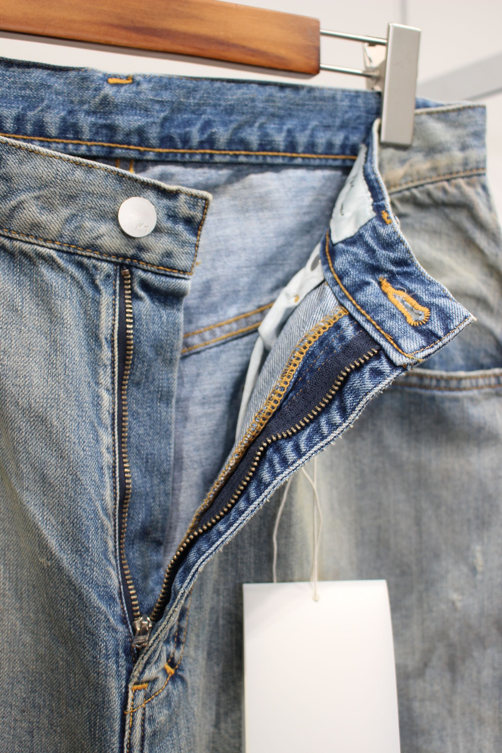 ANCELLM - AGING STRAIGHT 5P DENIM PANTS | INDIGO | デニム ANCELLM - AGING STRAIGHT 5P DENIM PANTS | INDIGO | デニム