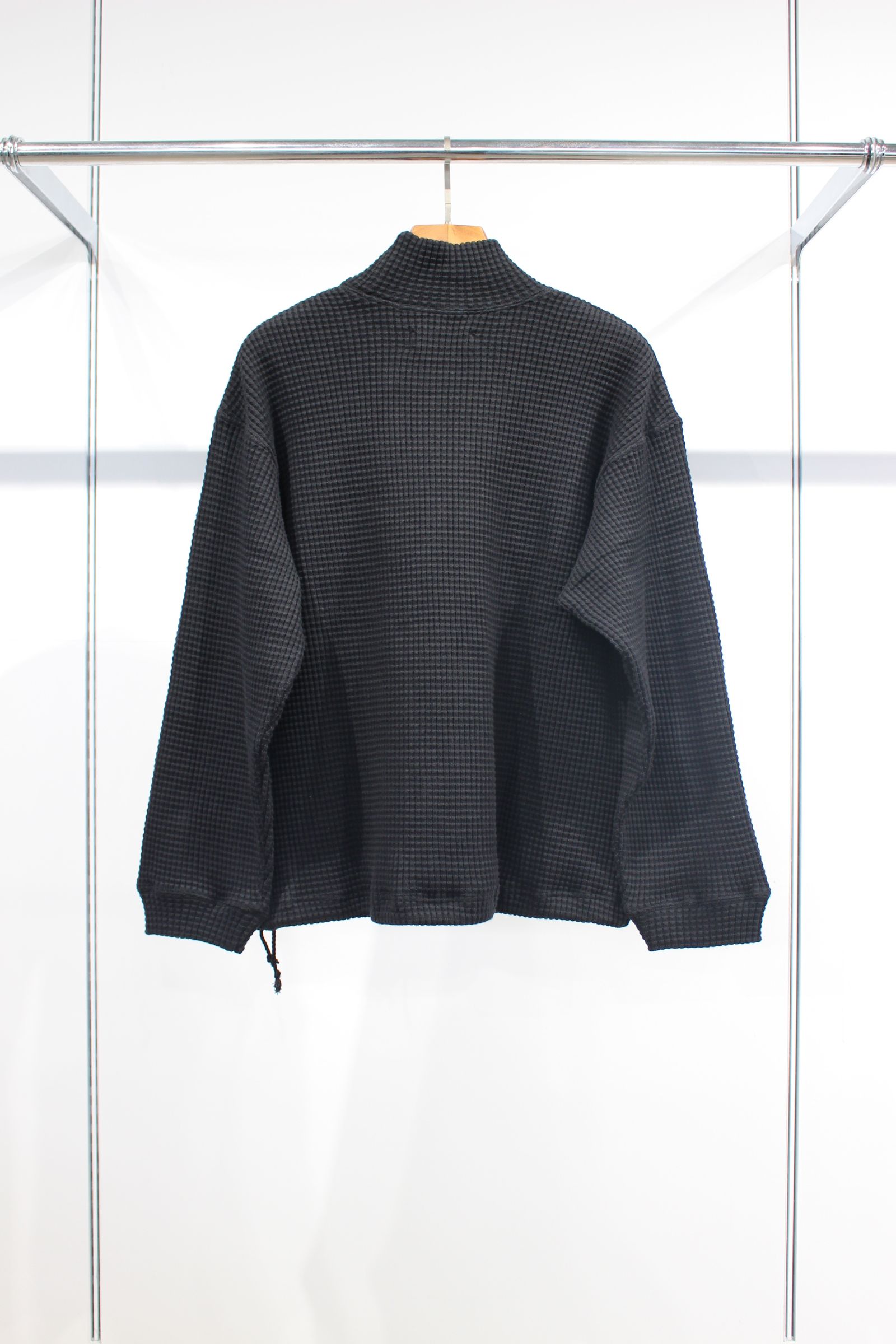 ALBERT MOC SWEATER | BLACK | ワッフルカットソー