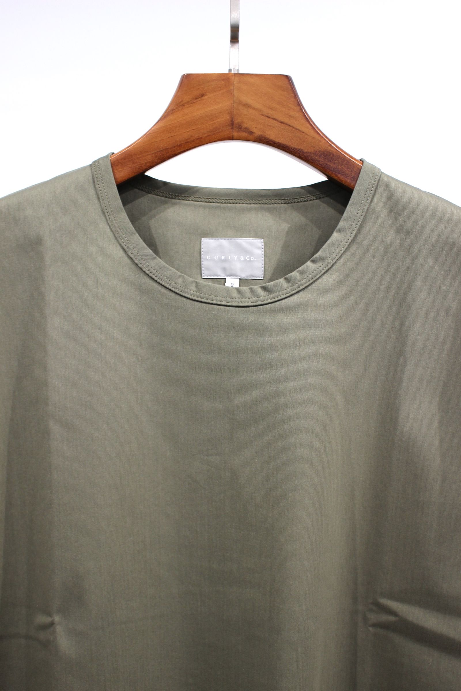 WARP KNIT OVERSIZED TEE/OLIVE