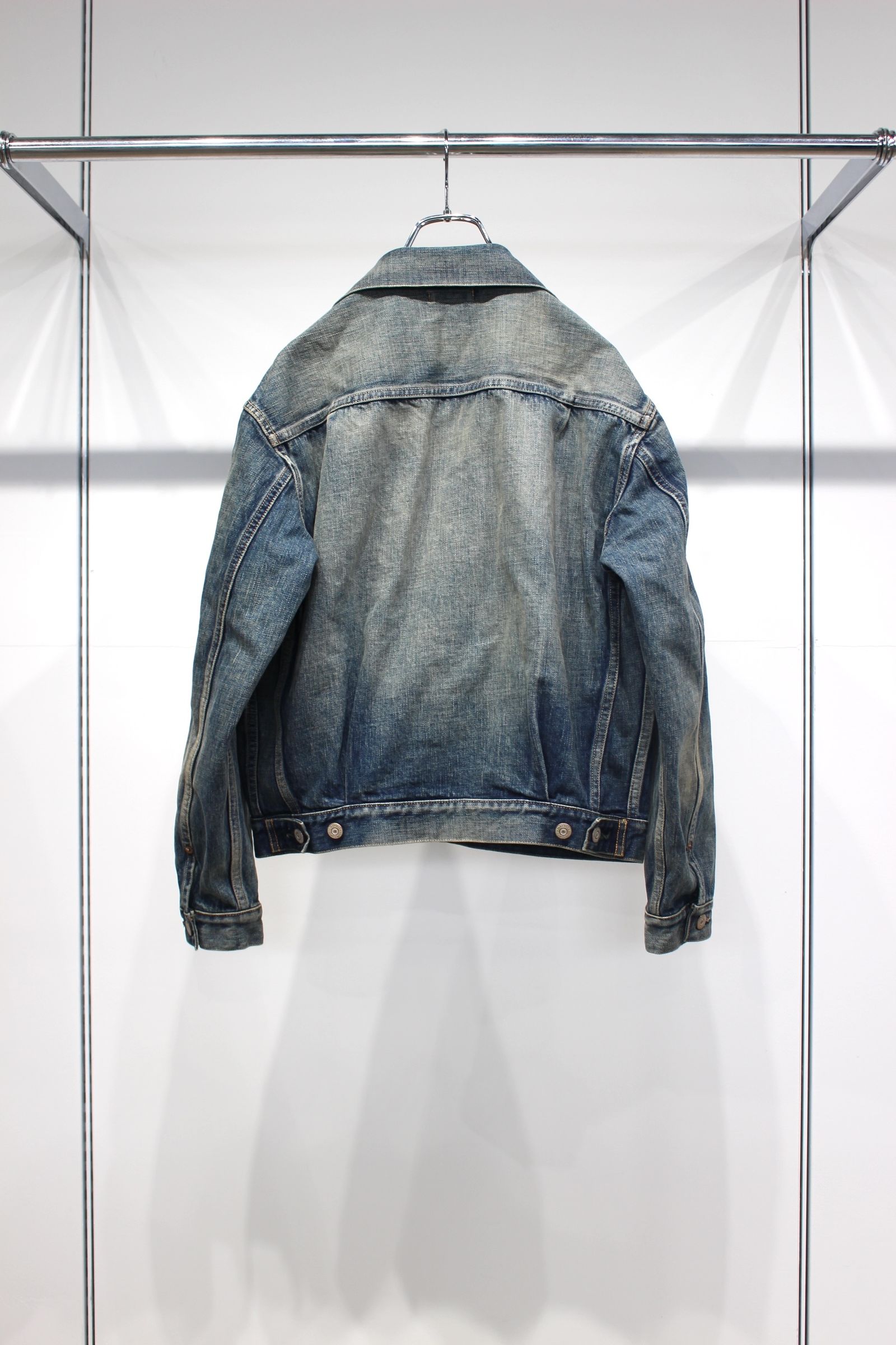 [ラスト1点] CLASSIC VINTAGE "2ND" SHUTTLE DENIM SIDE PANEL JACKET | C.NAVY | デニムジャケット