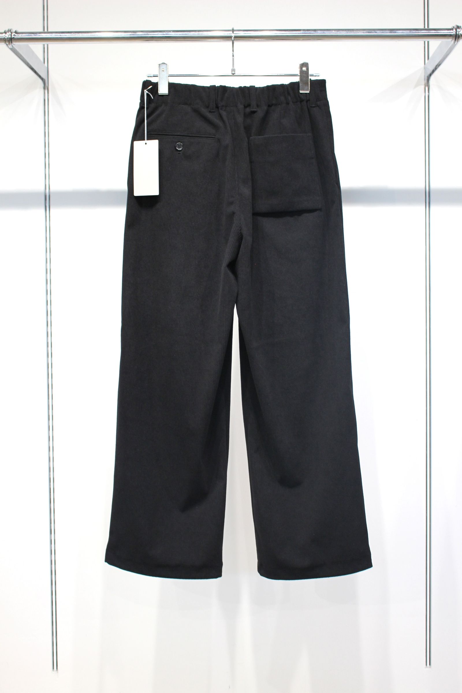 TRICOT CORDUROY PANTS | BLACK | コーデュロイパンツ