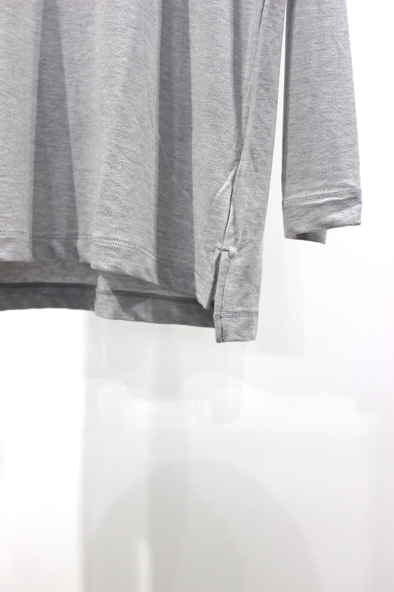 CASHMERE SILK L/S TEE | ICE GRAY | カットソー
