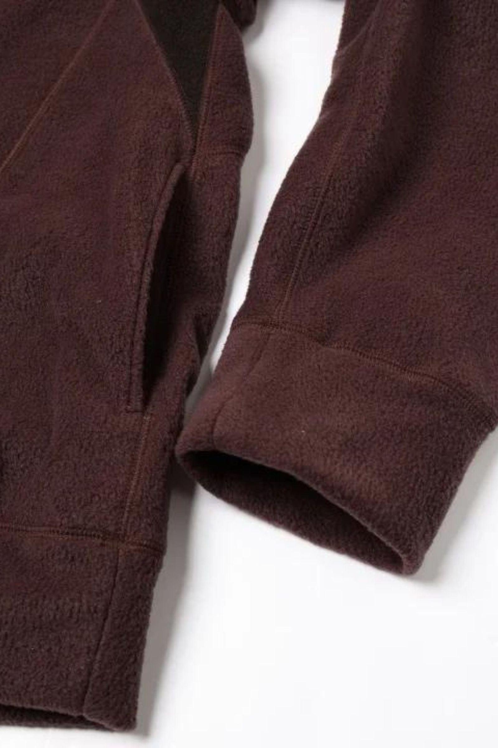 [ラスト1点] SWITCHING FLEECE HALF ZIP L/S | BROWN | フリース