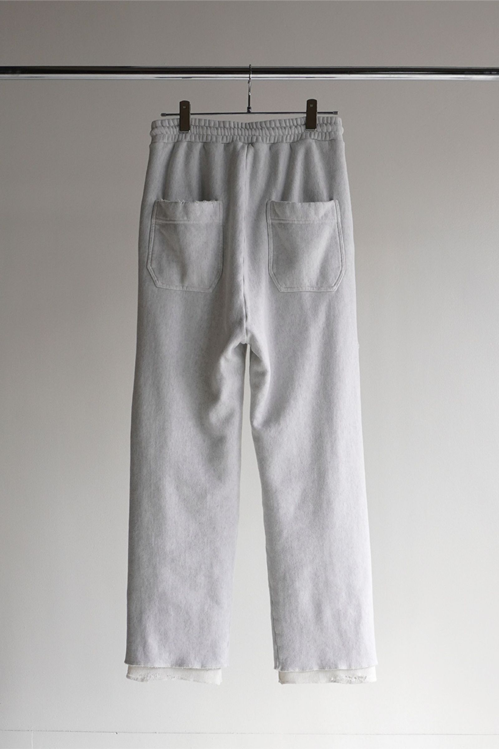 ANCELLM - CRASH SWEAT LAYERED PANTS/WHITE | NapsNote