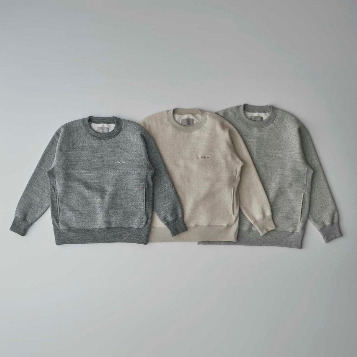 RAFFY HIGH-CREW NECK P/O -brushed- | CHARCOAL | スウェット