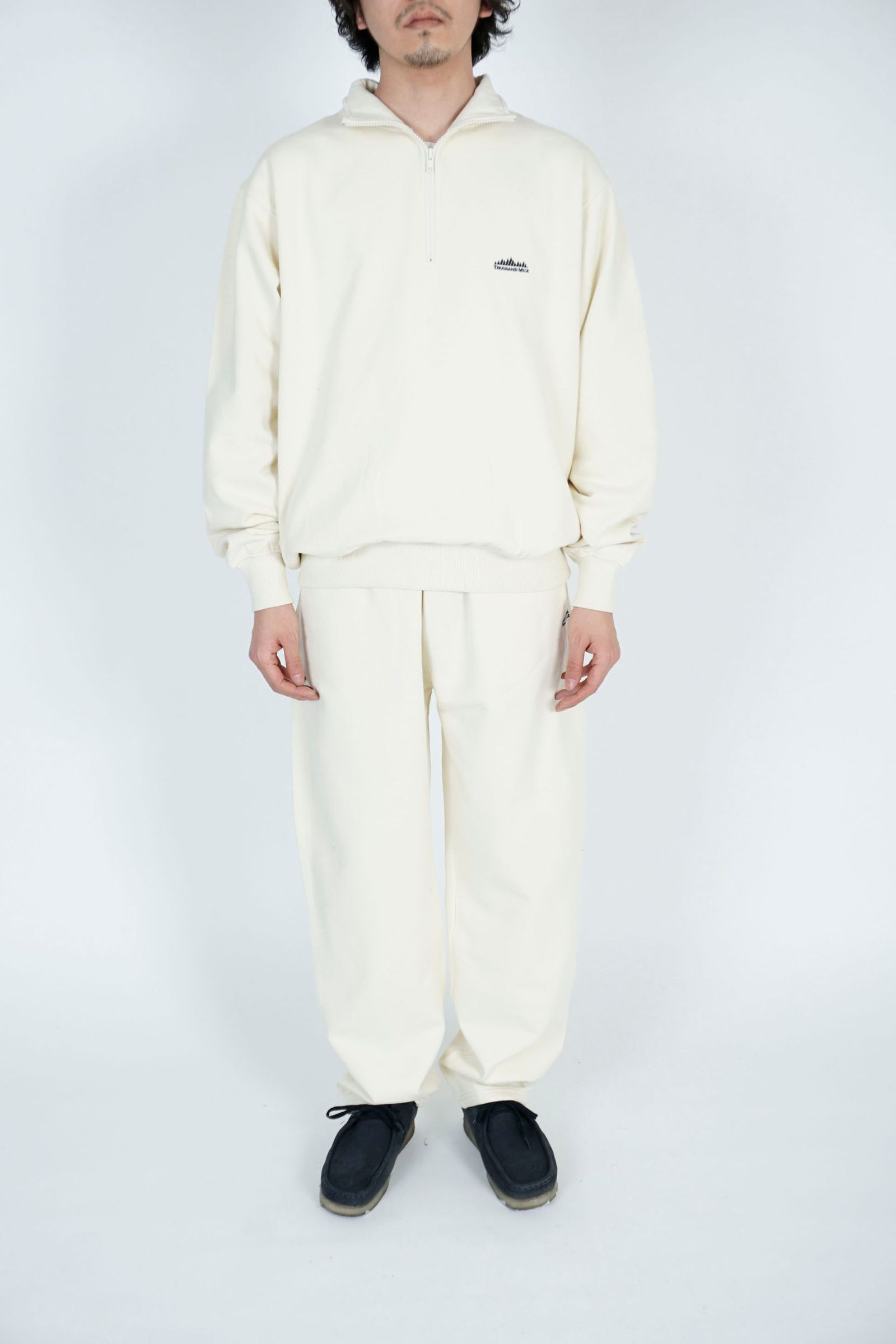 EVCON - THOUSANDMILE HALF ZIP SWEAT SET UP/OFF WHITE | NapsNote