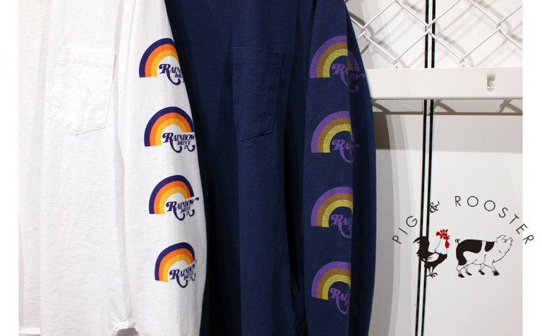 【Style】PIG&ROOSTER:RAINBOW DRIVE-IN LONGSLEEVE T
