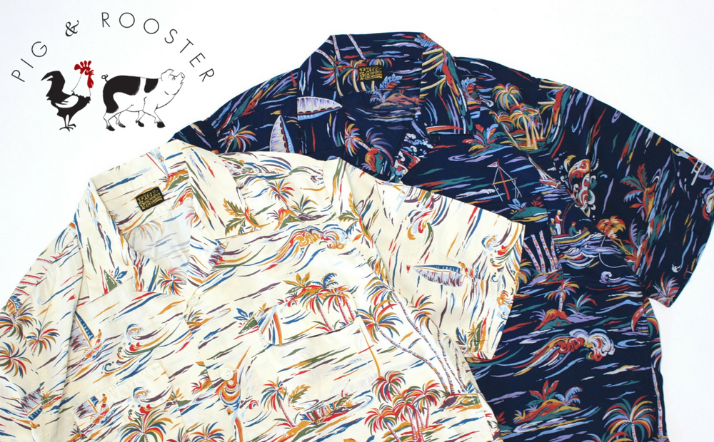 New ITEM!【PIG&ROOSTER/ピッグ＆ルースター】カジキ柄のアロハシャツの入荷です！