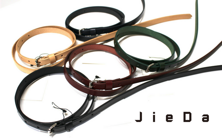 New!【JieDa/ジエダ】細めのレザーロングベルトが入荷！