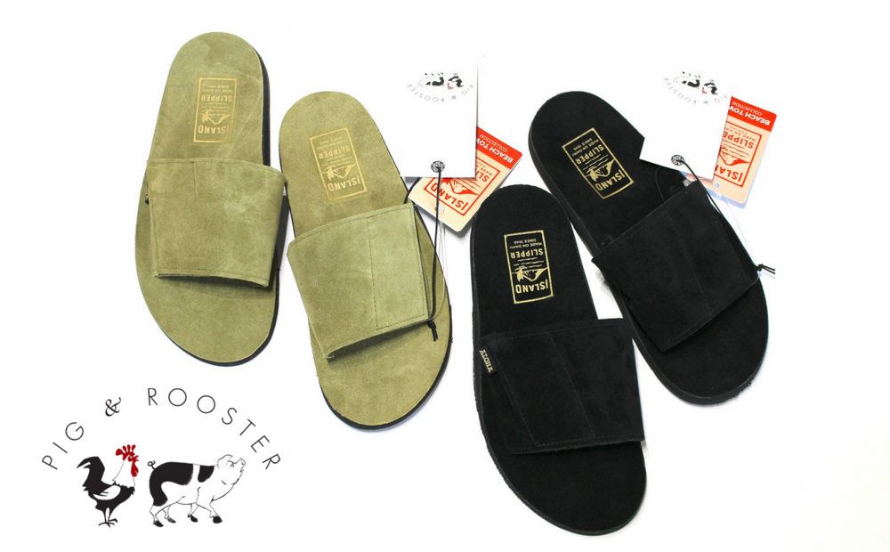 New ITEM!【PIG&ROOSTER/ピッグ＆ルースター】アイランドスリッパとコラボしたスペシャルな１足！
